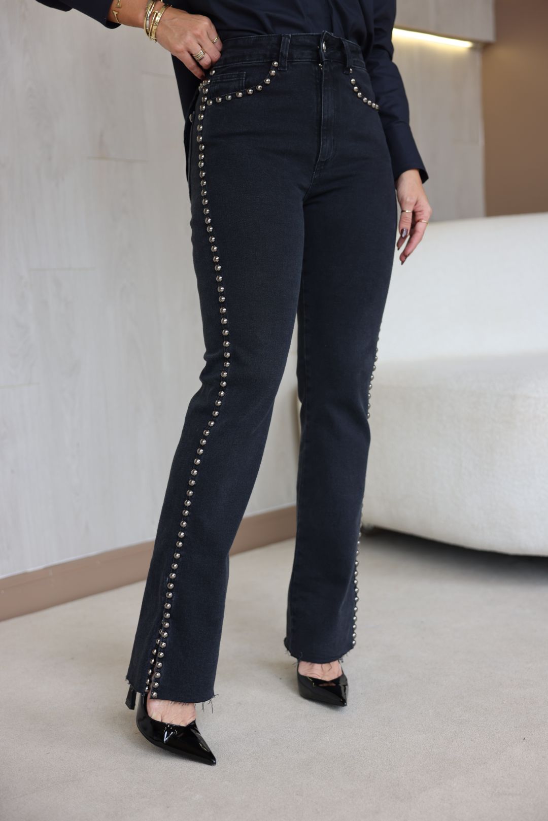 Calça Jeans Reta Marjorie