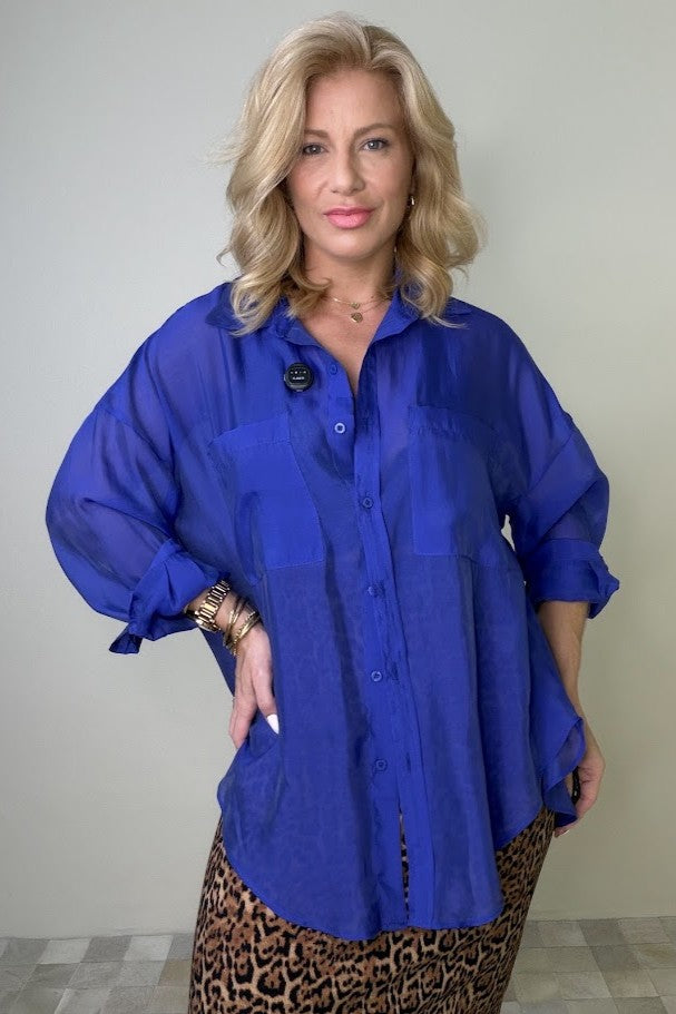 Camisa Oversized em Liocel