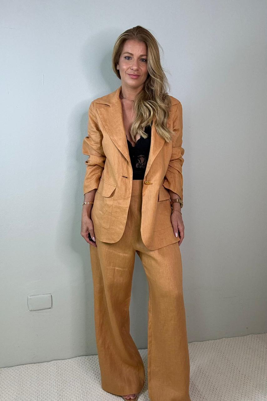 Conjunto Blazer e Calça em Linho