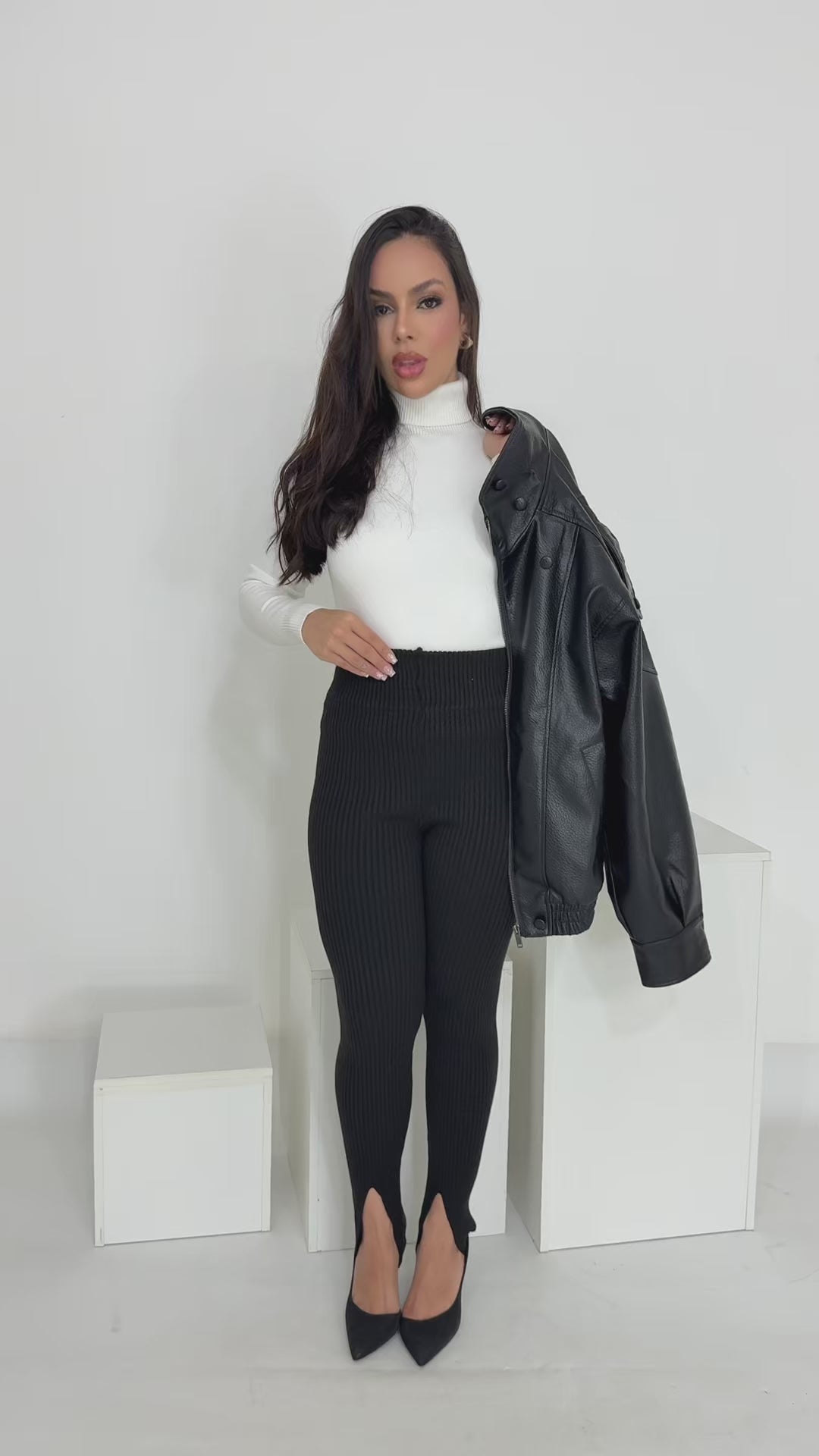 Calça Legging Fusô em tricô Modal