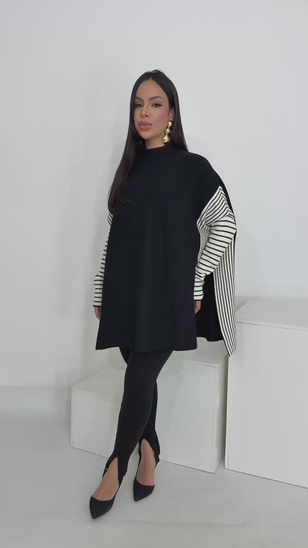Blusa Oversize Tricô Modal